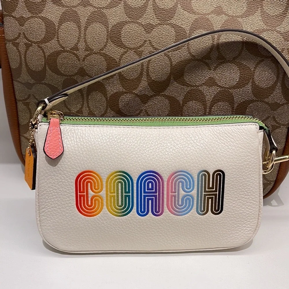 Coach Nolita 19 With Rainbow Coach
Gold/Chalk Multi - Picture 7 of 16